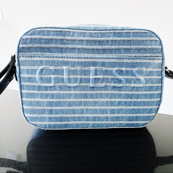 Guess Laken Striped Denim bag - Picture 2 of 5